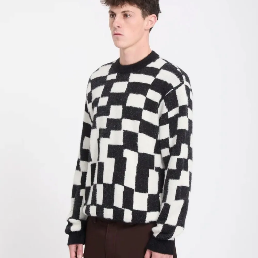 Volcom Carrau Check Sweater – Black