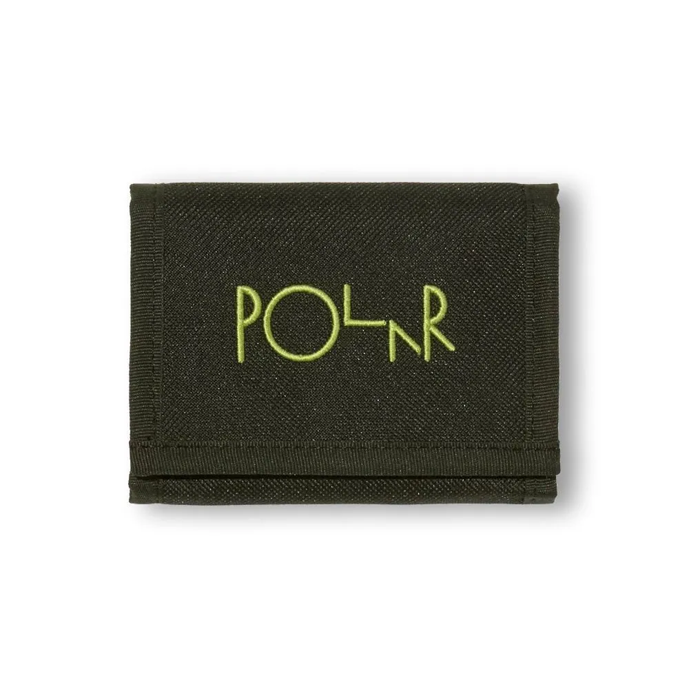 Polar Key Wallet Script Logo (Black/Lime)
