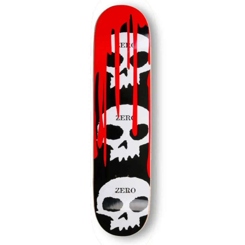 Zero deck Skull blood black 8.5