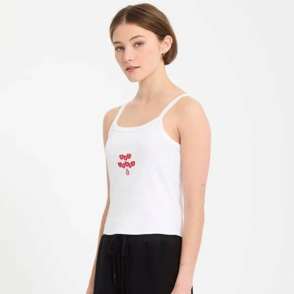 Volcom Women Trippin Tank Top White