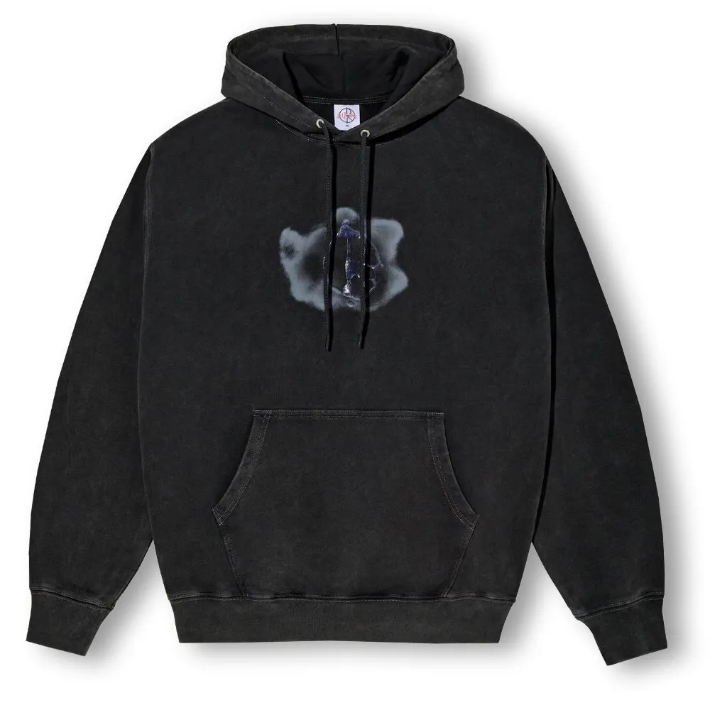 Polar Dave Hoodie Metal Logo (Silver black)