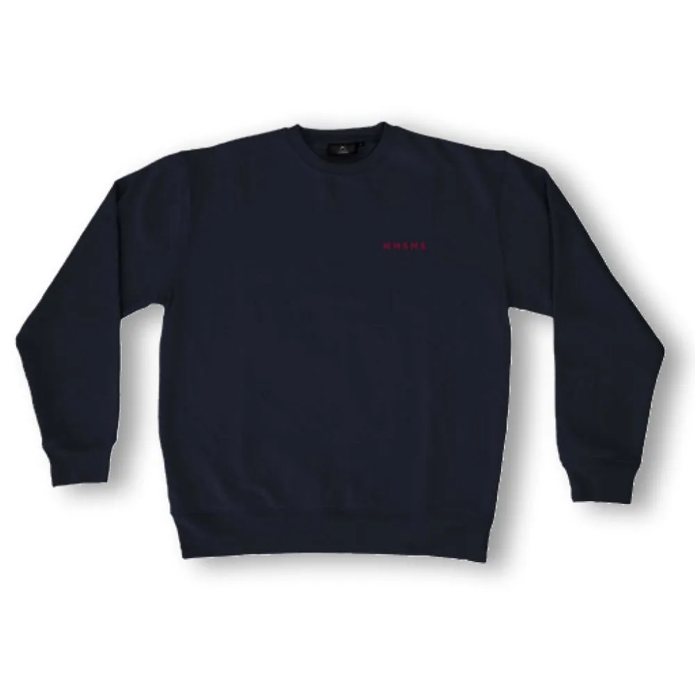 NNSNS Embroidered Crewneck Navy Burgandy