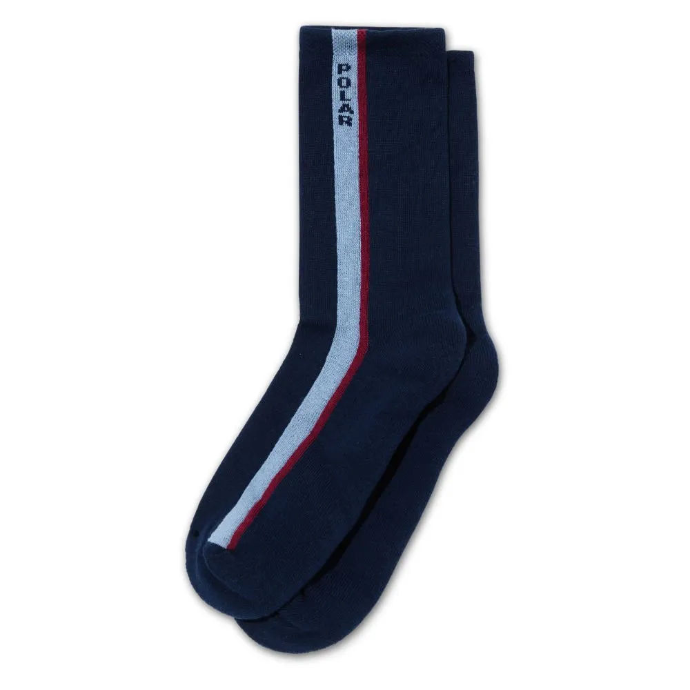 Polar Business Socks Side stripe navy