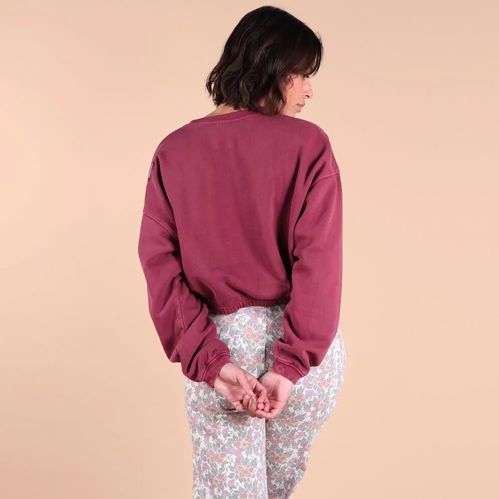 Oxbow Women Crewneck Scrop Plum