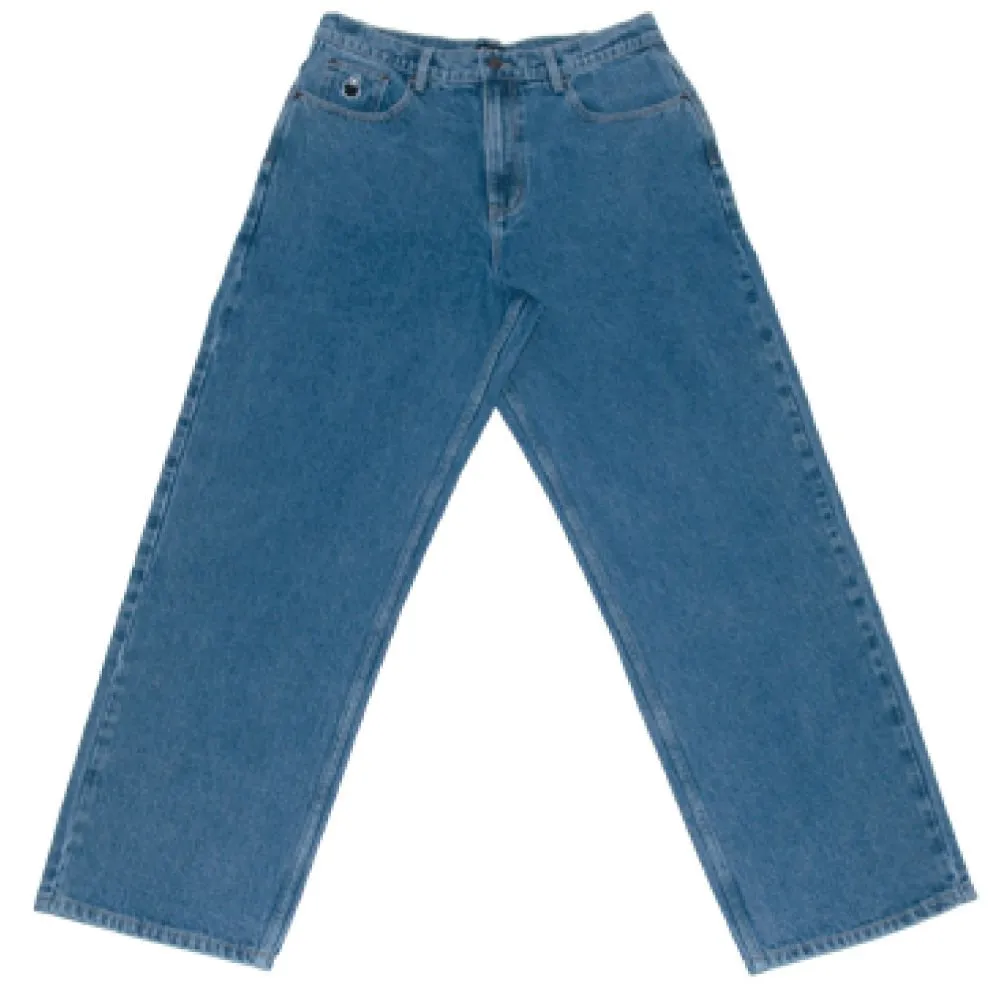 NNSNS Biggerfoot Pants Blue washed denim