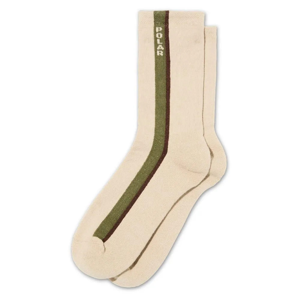 Polar Business Socks Side stripe beige
