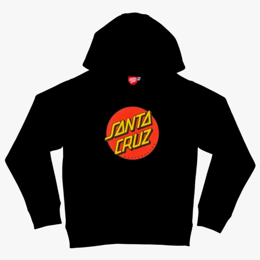 Santa Cruz Youth Hoodie Classic dot black