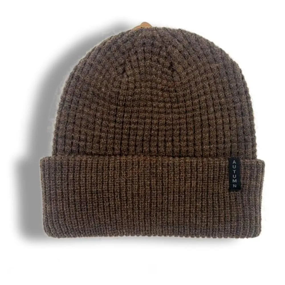 Autumn Beanie Thermal knit brown