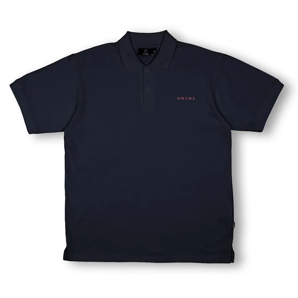 NNSNS Embroidered Polo Navy/Burgundy